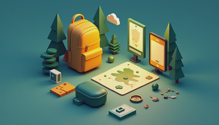 Visual context for enshrouded backpacks