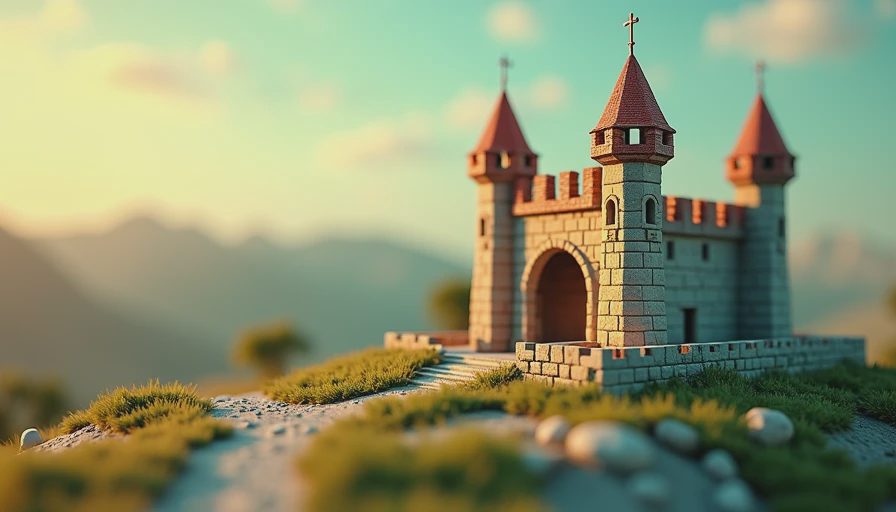 Illustration for v rising castle building